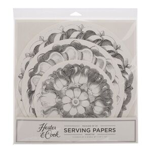 Hester and Cook Rosette Serving Papers! 6each 3 sizes 8”,10”,12”
